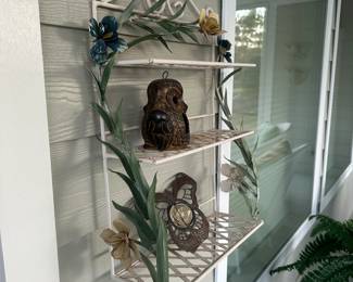 C109 - $30. Metal Wall Shelf