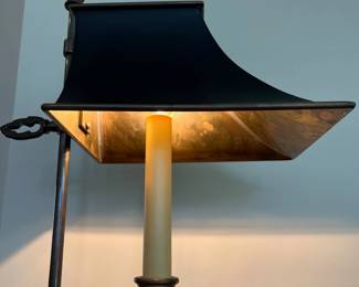 C8 - $175. 1984 Chapman Swan Table Lamp. Measures 25" tall. 