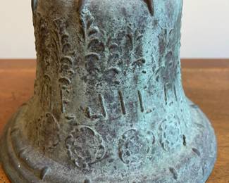 C122 - $300. "Mejici 1811" Bronze Bell. Measures 8" x 8" tall. 