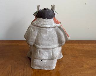 C91 - $65. Japanese Clay Emperor. Measures 7.5" wide x 11" tall. 