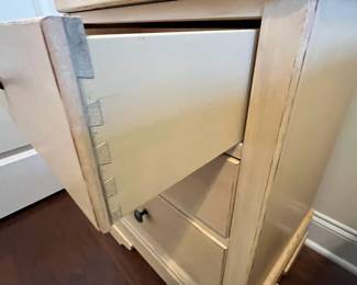 C14 - $150. PAIR of Stanley Nightstands. Measures 24" wide x 18" deep x 31" tall. All drawers slide - they look brand new!