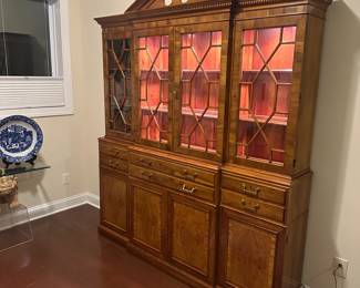C1 - $2,500. Drexel Heritage Limited Edition Heirloom Federal Style Breakfront China Cabinet. #71/275. Heritage Heirloom Secretary Bookcase. If you're looking for a breakfront for a statement piece this is IT! Absolutely *amazing* condition! Heritage Heirloom Secretary Bookcase. Measures 78" wide x 15" deep x 89" tall. 