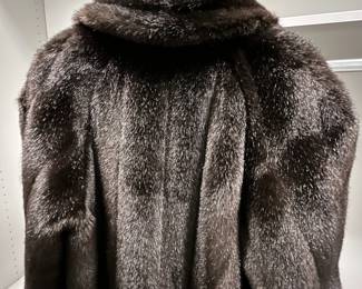 C63 - $250. Tyber by St. John. Made in France. Size Small. FAUX Fur Jacket. Excellent Condition - like new!