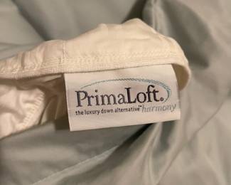 C129 - $150. Primaloft Down Blend Duvet Instert with Cuddledown Cover. QUEEN. Sea Glass Color. Excellent Condition!