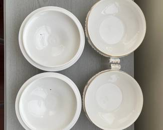 C2 - $1350. Wedgwood Black Columbia. Priced as a SET. If the set doesn't sell complete by Saturday we may break it up. You're welcome to send your interest list to us and offers and if we do split the set we will contact you. 