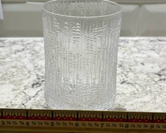 C89 - $75. Set of 5 Pcs. Littala Ultima Thule Footed 5" glasses & 6" carafe. Excellent condition. 