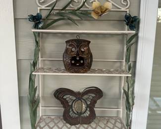 C109 - $30. Metal Wall Shelf