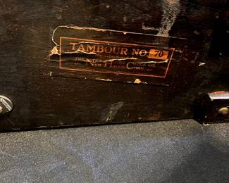 C26 - $60. Beautiful Mantle Clock. Tambour No. 70. Manufactured by the New Haven Clock Co. Measures 20" x 4.5" x 9.5" tall. No key included but it is ticking and chiming!