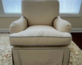 C65 - $1,000 - PAIR of Pearson Furniture Down Blend Chairs. I believe they are the "Guthery" Style Chairs from Hickory Chair Upholstery Collection.  Each measures 35" wide x 35" deep x 33" tall. Used mostly just for looks - these are in EXCELLENT condition. No issues noted. 