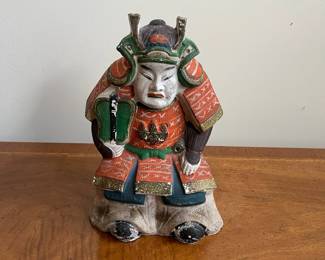 C91 - $65. Japanese Clay Emperor. Measures 7.5" wide x 11" tall. 