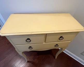 C4 - $375. Somerset Bay "Kittery Console". Measures 32.5" x 14" x 42.5" tall. Drawers slide - lovely piece!