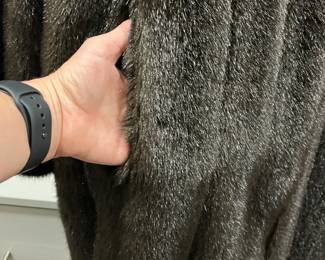 C63 - $250. Tyber by St. John. Made in France. Size Small. FAUX Fur Jacket. Excellent Condition - like new!