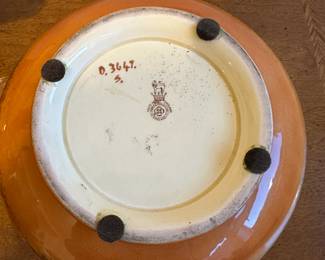 C127 - $95. 3 Pc Set of Royal Doulton Seriesware England China. Plate is 10". Bowl is 9" x 4.25". (This has chips all around the edge and the most wear). Pitcher is 8" tall. 
