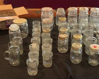 Large Assortment of Mason Jars