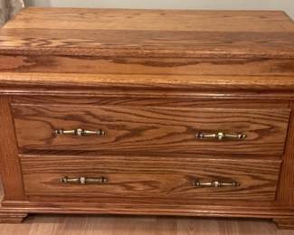 Handmade Solid Oak Wood Chest 