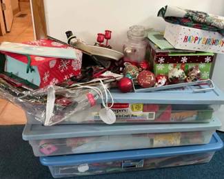 Large Collection of Christmas Decor Accessories