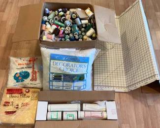 Large Assortment of Sewing Thread And Crafting Accessories 