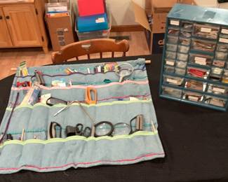 Assortment of Sewing Tools and Accessories 