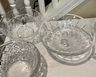 Tiffany Crystal Bowl and Vera Wang Wedgwood Crystal Bowl