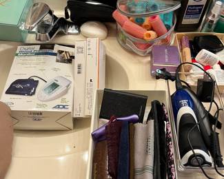 Blood Pressure Machine, Hair Rollers, etc.