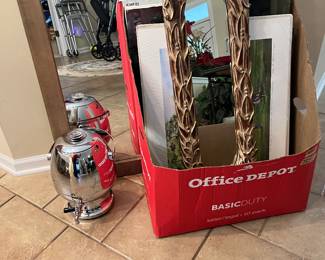 Mirrors and Artwork, MCM Coffee Urn