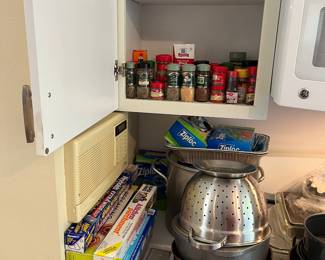 Assorted Spices, Parchment, Foil and other Wraps