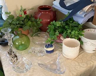 Planters, Artificial Plants and Decorative Items