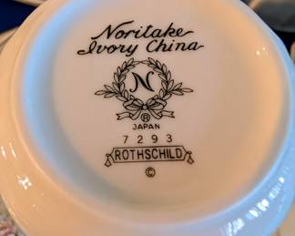 #5  Noritake "Rothschild" China - 62pc   $149