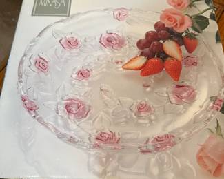 Mikasa Rose Crystal Tray