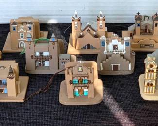 HandcraftedSigned Mini Mission Ornaments 