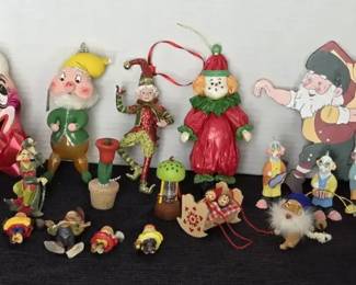 Di Carlini Blown Glass Elf More Ornaments