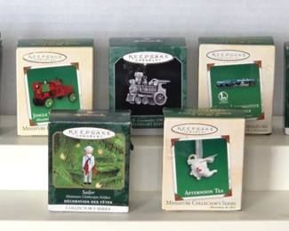 Hallmark Miniature Train Ornaments More