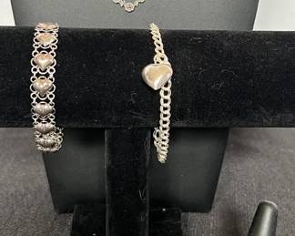 All Sterling Hearts  Flowers Jewelry