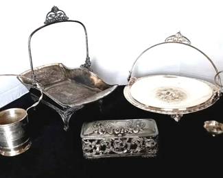 Antique Aesthetic Quadruple Silver Plate Tufts 