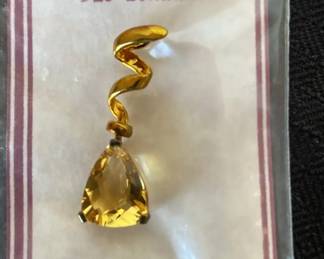 Citrine Sterling Earrings, Pendant And Bracelet