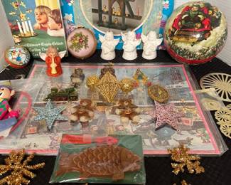 Vtg German Scandinavian Xmas Ornaments 