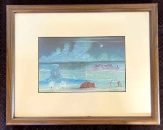Original Pastel Signed Thos. Yazzie
