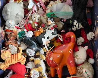 Cat Ornaments Large Assortment