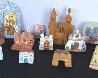 Miniature, Handmade, Mission Ornaments