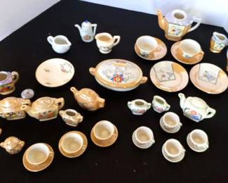 Vintage Antique Childs TeaDish Sets In Lusterware
