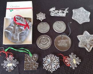 Scandinavian Pressed Glass Xmas 