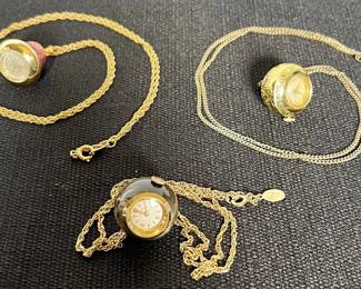 Retro Dome Pendant Watches Bercona, Caravelle  Navarre 