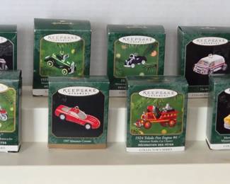 Hallmark Miniature Car Ornaments