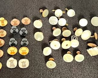 Antique Shirt Buttons Cuff Links