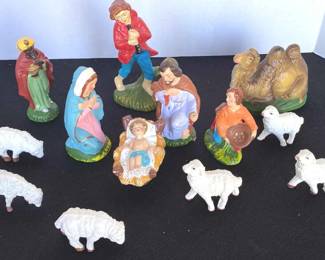 Vintage Japan, Nativity Figurines