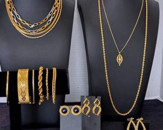 Vintage Gold Tone Jewelry Most Signed