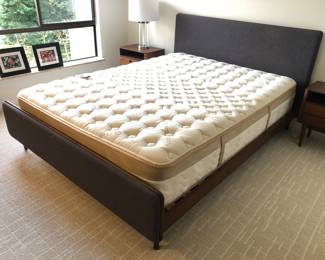 Queen size Holfred bed frame (65"W x 84”D x 39.5”H) - mattress priced separately 