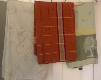 Some of the tablecloths 