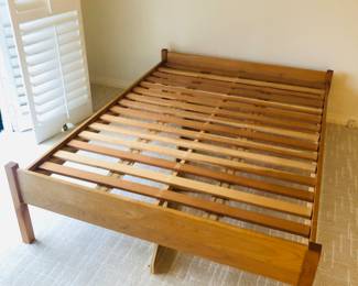 Full size bed frame - comes apart for transport 