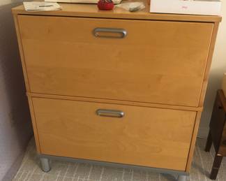 IKEA Effektiv 2 drawer hanging file cabinet (33.5”W, 17”D, 37”H)